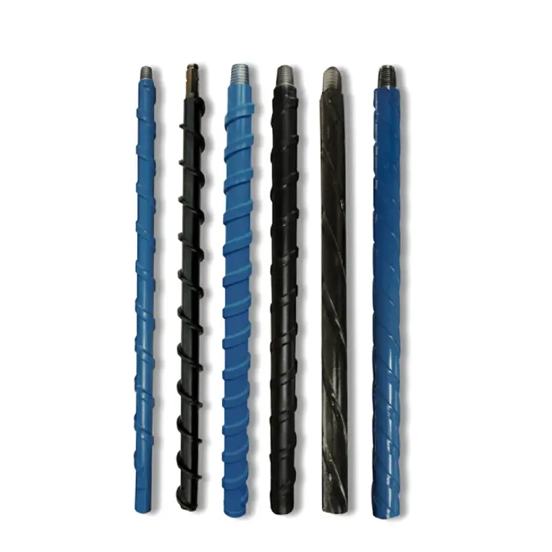 spiral geological drill rod