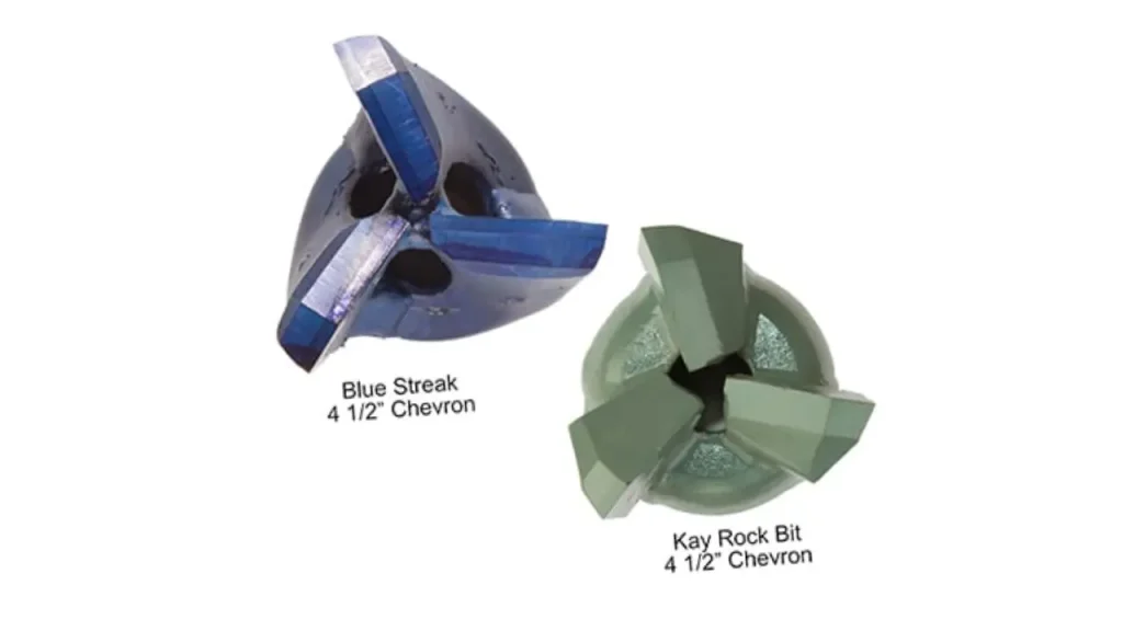 blue streak vs kay rock drill bit