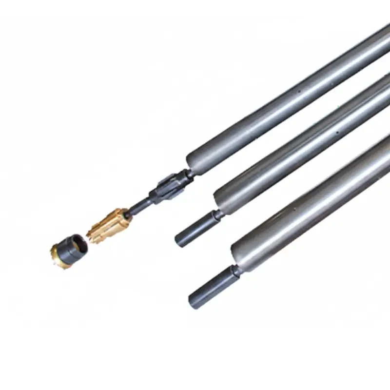 pipe umberall system for rock drilling