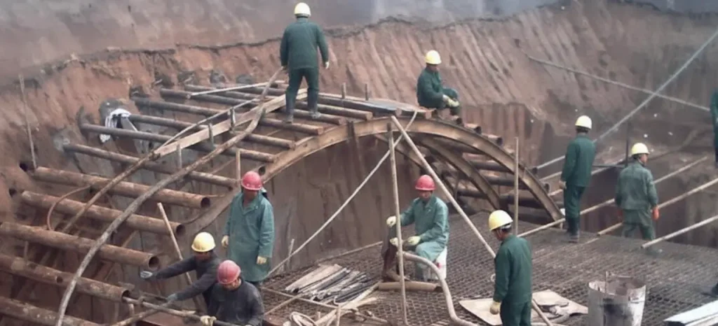 pipe umbrella system construction procedure