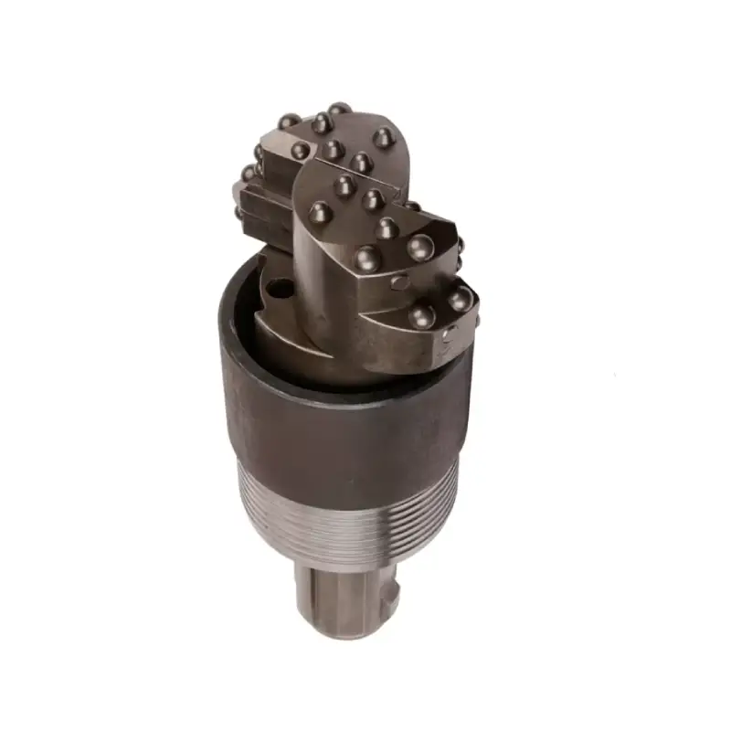 slide block guide concentric reaming casing system drill bit