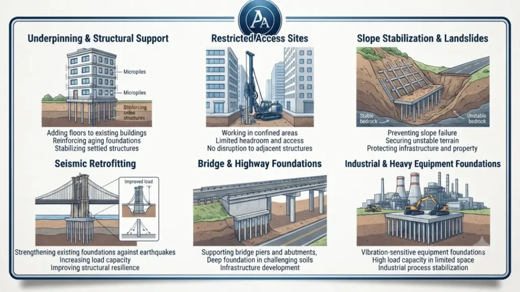 micropile foundation applications