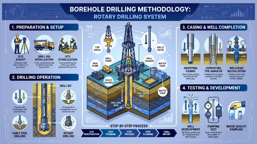 borehole drilling methodology