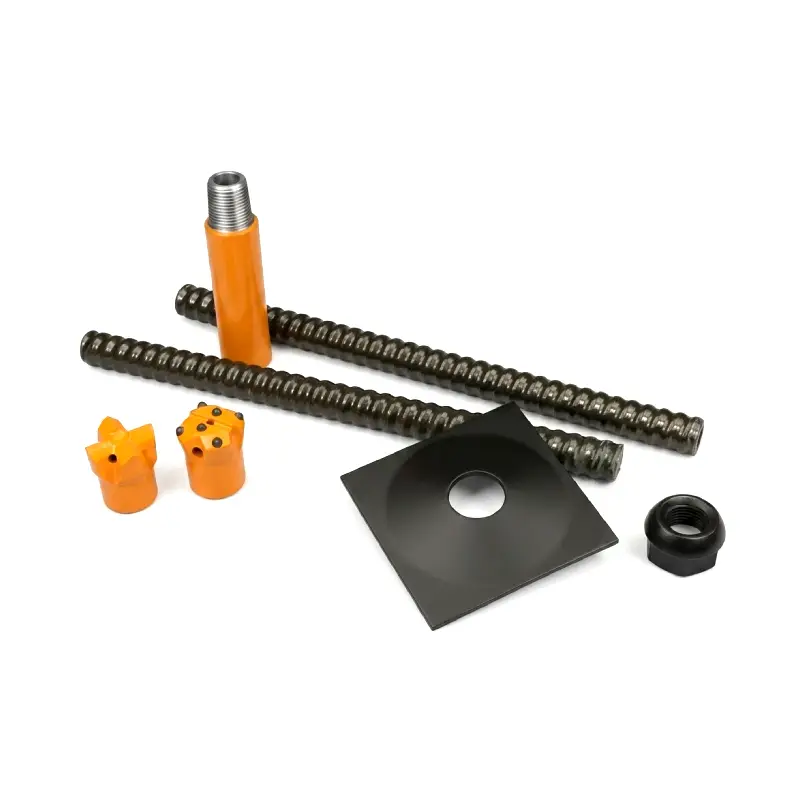 Self drilling anchor solid plate