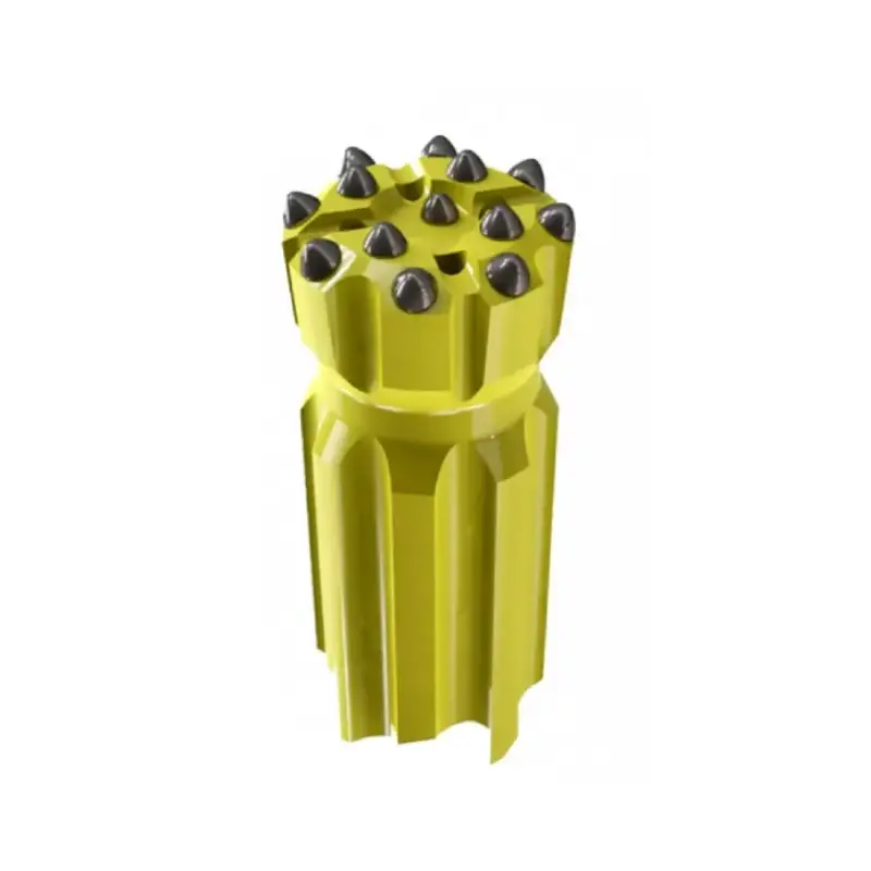 retractable button rock drill bit with carbide teeth