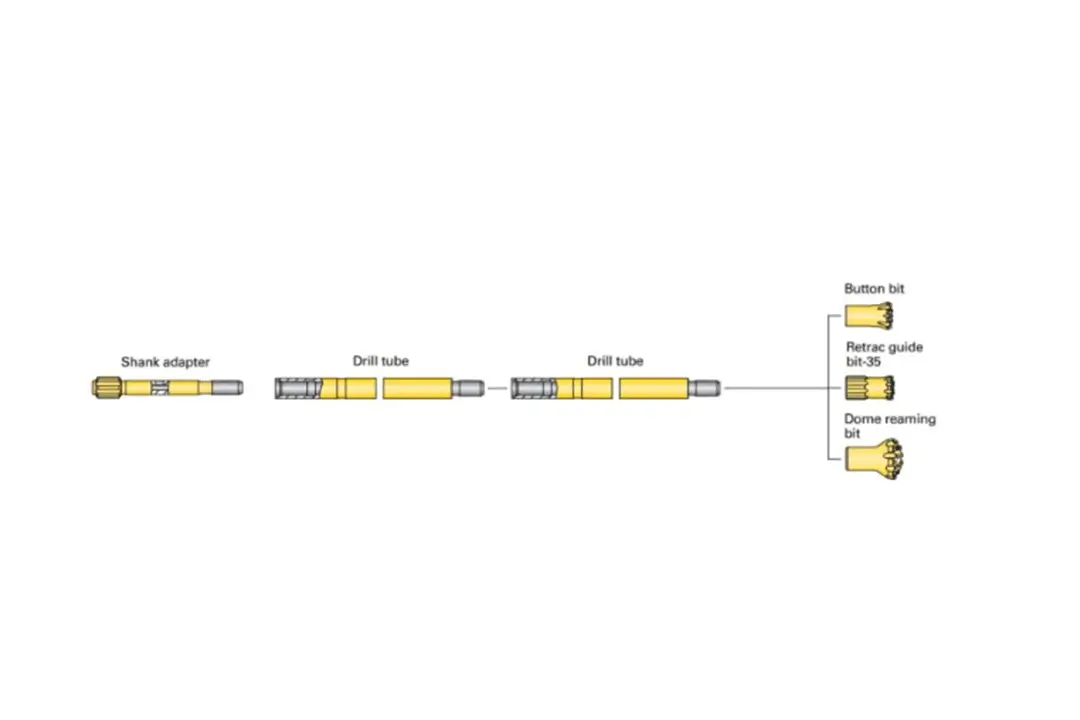 connection sonfiguration of drill tube 1