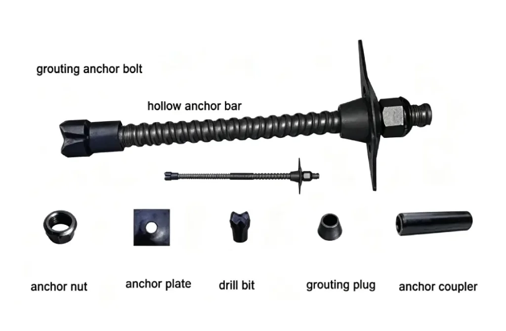 self drilling grouting anchor bolt system